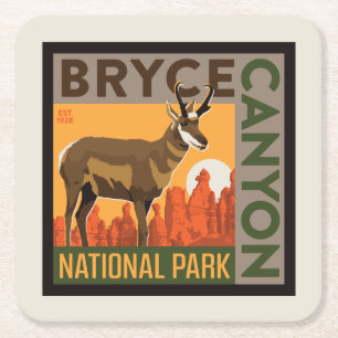 Bryce Canyon National Park   Utah Square Paper Coaster