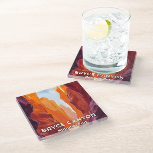 Bryce Canyon National Park Utah Travel Glass Coaster