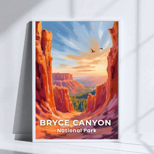 Bryce Canyon National Park   Utah Travel Poster
