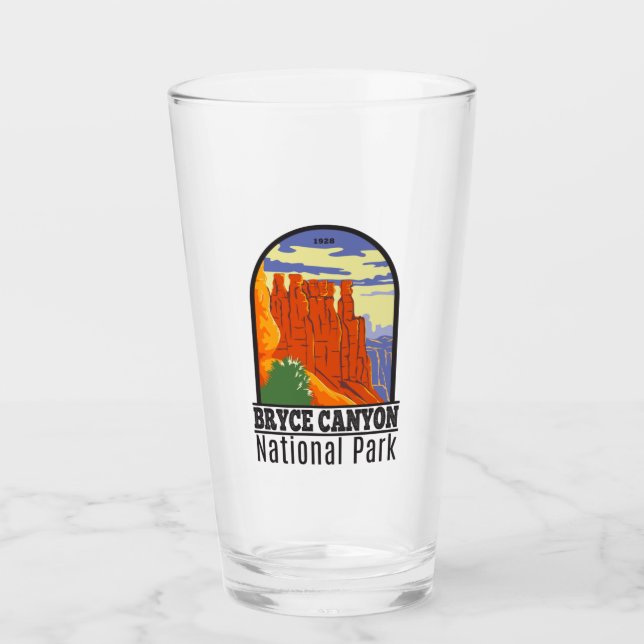Bryce Canyon National Park Utah Vintage Glass (Front)