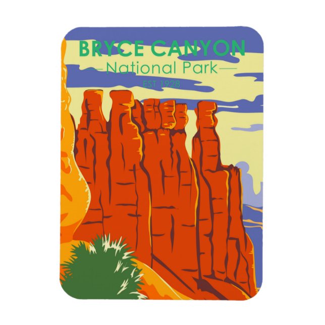  Bryce Canyon National Park Utah Vintage Magnet (Vertical)