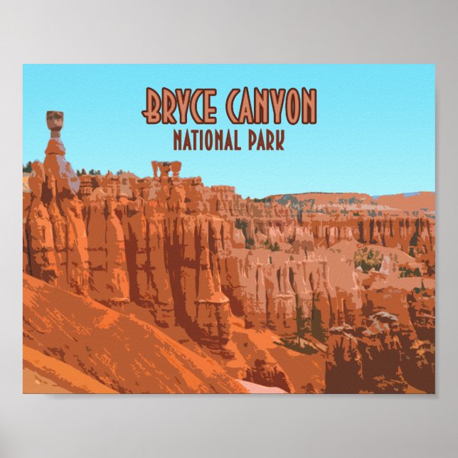 Bryce Canyon National Park Utah Vintage Poster (Front)