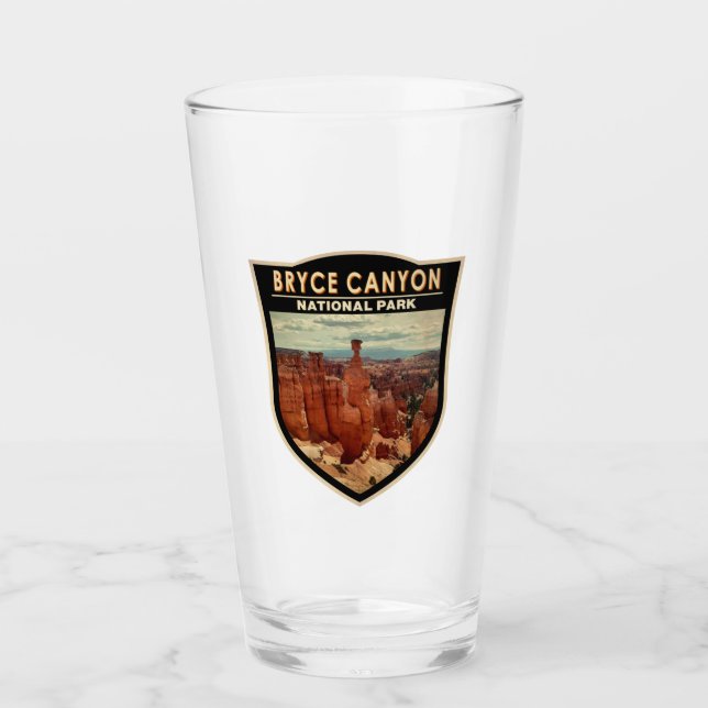  Bryce Canyon National Park Utah Watercolor Glass (Front)
