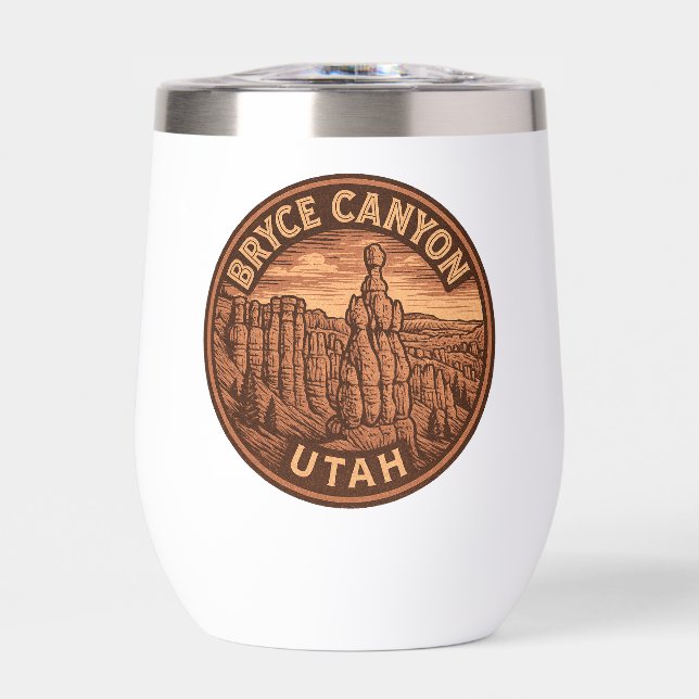 Bryce Canyon National Park Utah Wine Tumbler (Front)