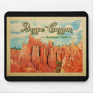 Bryce Canyon National Park Vintage Travel Mouse Mat