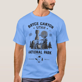 Bryce Canyon National Park Vintage Utah Deer Elk T T-Shirt