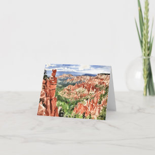  Bryce Canyon National Park Watercolor Card