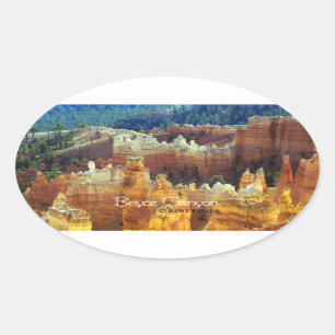 Bryce Canyon Oval Sticker