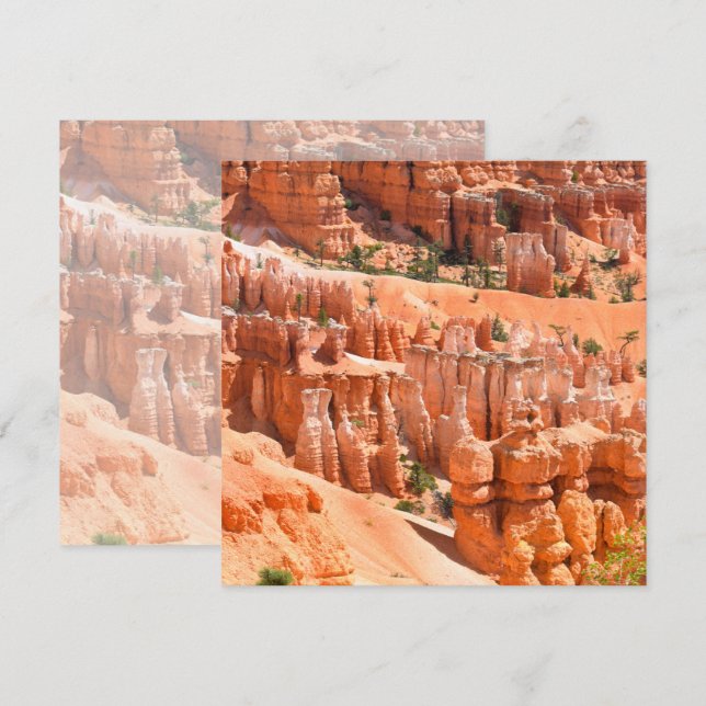 Bryce Canyon Park Utah Landscape Hoodoos Photo Card (Front/Back)