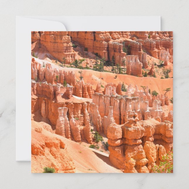 Bryce Canyon Park Utah Landscape Hoodoos Photo Card (Front)