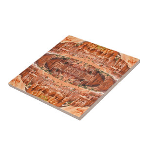 Bryce Canyon Park Utah Landscape Hoodoos Photo Tile