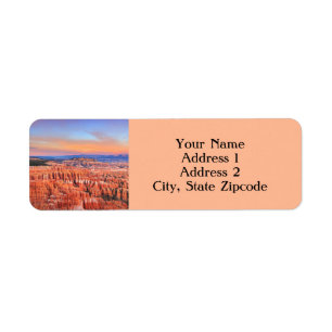 Bryce Canyon Return Address Label