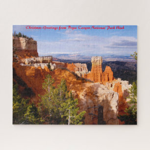 Bryce Canyon Utah. Christmas Greetings Jigsaw Puzzle