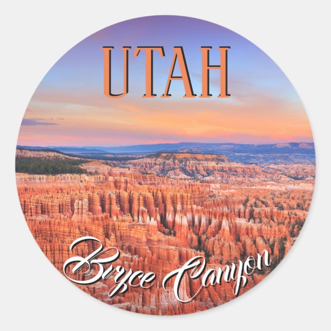 Bryce Canyon Utah Classic Round Sticker (Front)