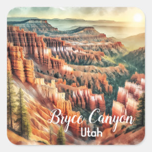 Bryce Canyon, Utah National Park Square Sticker