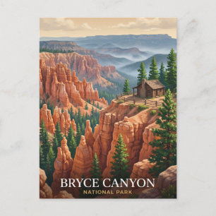 Bryce Canyon Utah National Park Travel Postcard