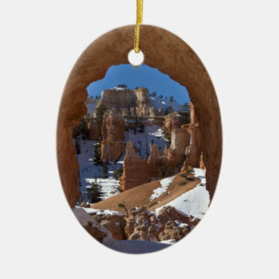 Bryce Canyon Winter Ceramic Tree Decoration