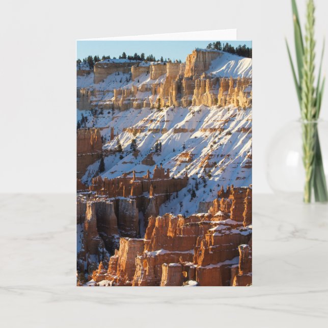 Bryce Canyon Winter Holiday Card (Front)