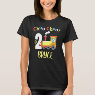 Bryce Choo Choo Two Train 2nd Birthday Turning 2 T-Shirt