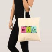 Bryce periodic table name tote bag (Front (Product))