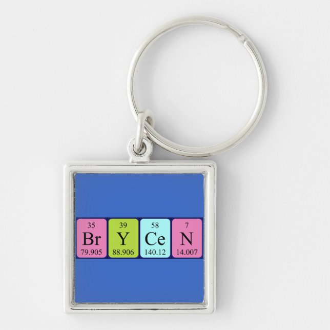 Brycen periodic table name keyring (Front)