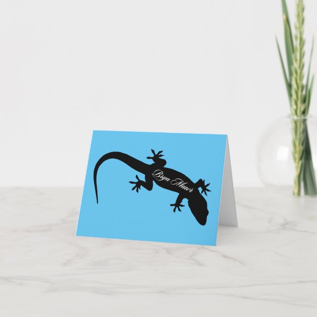 Bryn Mawr lizard card (Front)