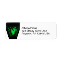Bryn Mawr Owl Lantern return address label