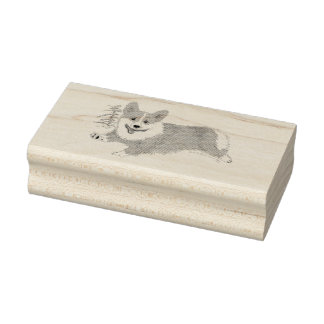 Brynwood’s Running Corgi Rubber Stamp