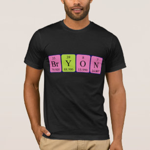 Bryon periodic table name shirt