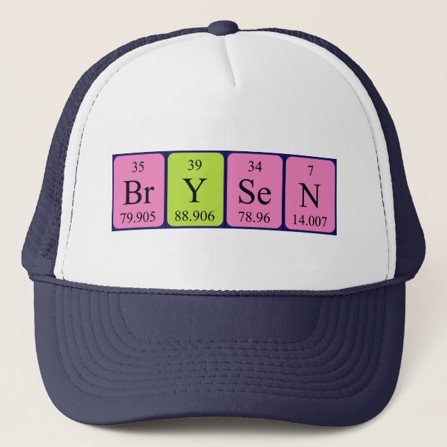Brysen periodic table name hat (Front)