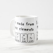 Brysen periodic table name mug (Front Left)