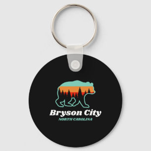 Bryson City North Carolina Bear Mountains Country Key Ring