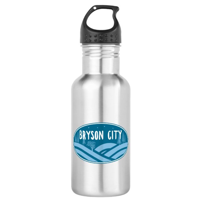 Bryson City North Carolina Outdoors 532 Ml Water Bottle (Front)