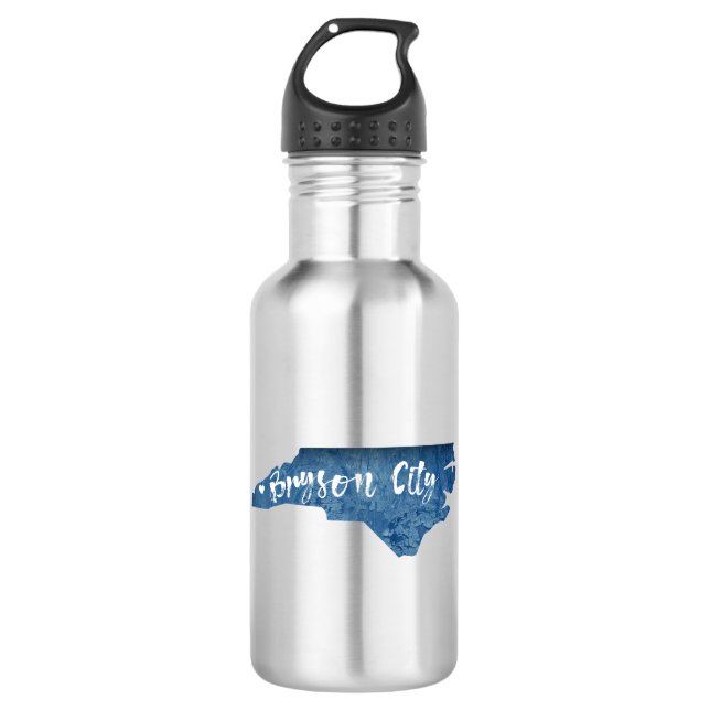 Bryson City North Carolina Wood Grain 532 Ml Water Bottle (Front)