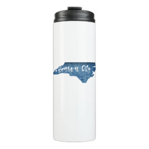 Bryson City North Carolina Wood Grain Thermal Tumbler