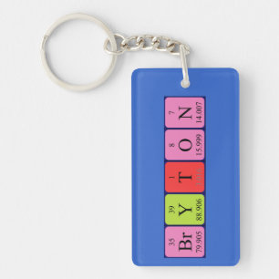 Bryton periodic table name keyring