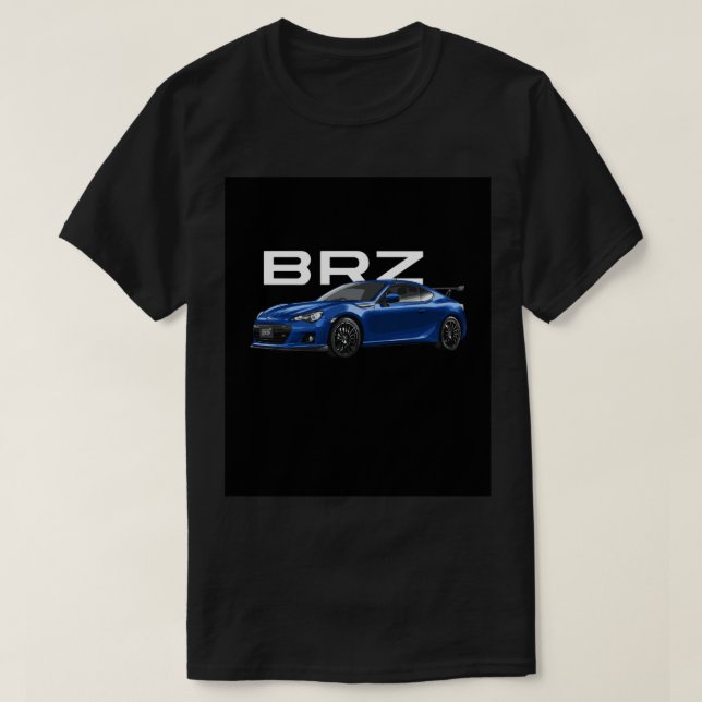 BRZ World Rally Blue Poster T-Shirt (Design Front)