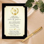BS - Bachelor of Science Degree College Graduation<br><div class="desc">This graduation announcement for a BS (Bachelor of Science) graduate in any major can be utilised as an announcement and / or a party invitation through the "customisation" option. Panel background for this design features an aged look filter to give it that old-world timeless appearance. Design by Holiday Hearts Designs...</div>