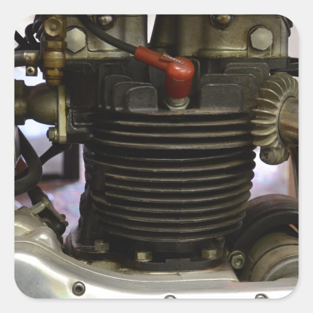 BSA A7 Motor Square Sticker (Front)