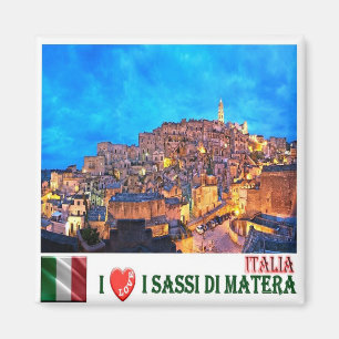 BSL018 MATERA The Sassi of Matera  I Love, Fridge Magnet