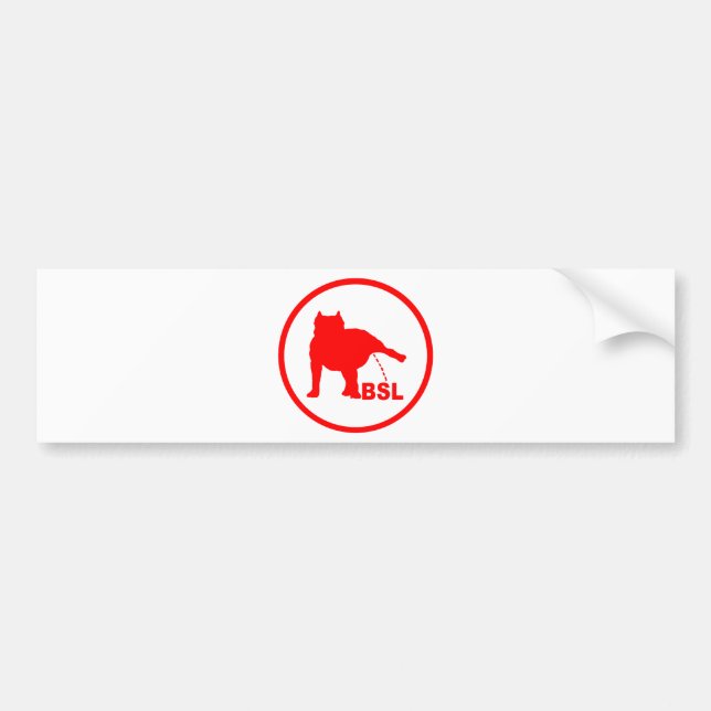 BSL PITBULL BUMPER STICKER (Front)