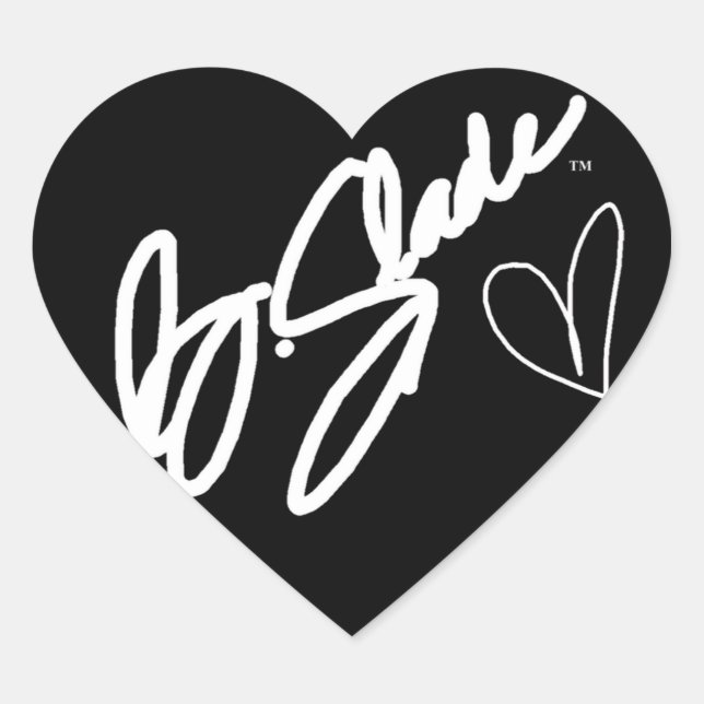 @BSLADE SIGNATURE SERIES HEART PROMO STICKERS (Front)