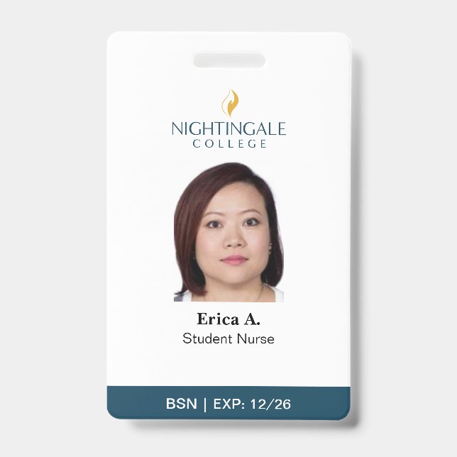 BSN Nurse Badge ID Badge (Front)