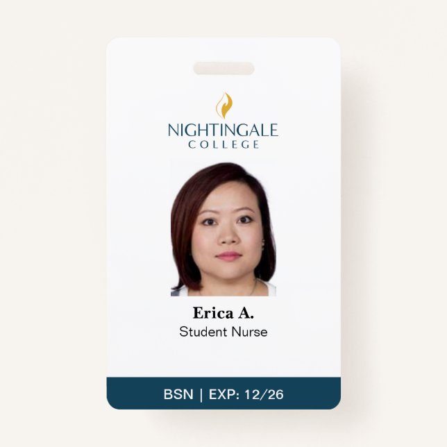 BSN Nurse Badge ID Badge (Front)