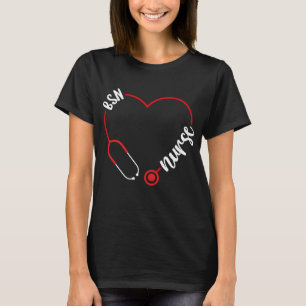 BSN Nurse Stethoscope BSN Nursing School Grad T-Shirt