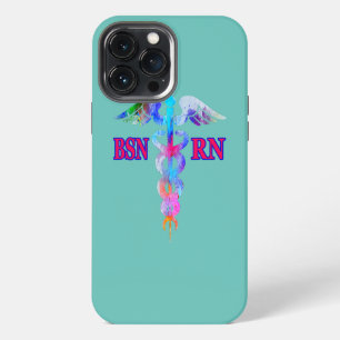 BSN Registered Nurse RN Caduceus Nursing Emblem iPhone 13 Pro Max Case