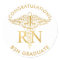 BSN RN Faux Gold Caduceus Medical Staff Custom