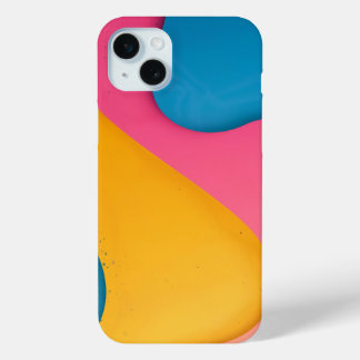 bstract background with colourful forms iPhone 15 mini case