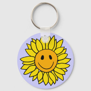 BT- Face Sunflower Keychain