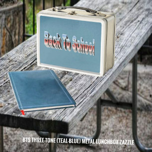 BTS Three-Tone (Teal-Blue) Metal Lunch Box
